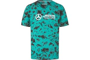 Mercedes AMG Petronas Camiseta con Efecto Tie-Dye para Hombre F1