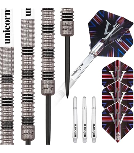 Unicorn Steel Tip Darts Barrels Only | Gary 'The Flying Scotsman' Anderson Purist Player Development Lab Fas 4 | 90% Naturliga Volframtunnor | 23 G