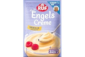 RUF Engels Creme Vanille, Dessertpulver für eine Dessertcreme mit klassischem Vanille-Geschmack, 4 Portionen