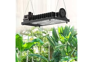 SANSI Lámpara de Plantas 1000W, Lámpara LED Cultivo de Espectro Completo 100W, LED Grow Light para Crecimiento y Floración des Plantas de Interior, PPF: 158 umol/s, Rango de Cobertura: 90 * 90cm