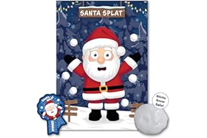 UKPG Christmas Family Game - SANTA SPLAT - Unlimited Players, For Children, Family, Kids, Christmas Party, Christmas eve box fillers, Christmas stocking fillers