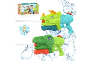 AOLUXLM 2 x 650ML Pistolet à Eau Jouet, Pistolet à Eau pour Enfants portée de 8-10M Portée WaterBlaster Soaker pour la Piscine Extérieure, La Plage Jardin, Piscine Jouets Aquatiques pour Garçons Filles