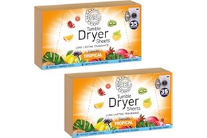 ABL SUPPLIES Tumble Dryer Sheets | Laundry Sheets Scented | Fabric Conditioner Sheet 70 units (Tropical)