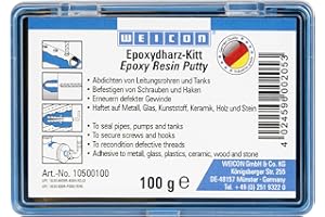 WEICON Zestaw z żywicy epoksydowej 100 g ugniatalna uniwersalna masa naprawcza w kompletnym pakiecie