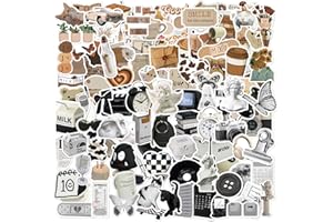 LWMTT 121 Stück Vintage Aufkleber,Aesthetic Sticker,Journaling Sticker,Laptop Stickers,für DIY Basteln Deko,Wasserflaschen, Scrapbooking, Laptops, Handyhüllen,Fahrrad für Erwachsene und Jugendliche