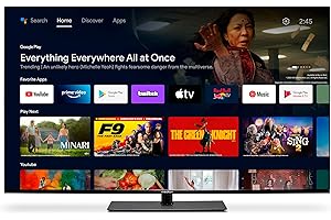 MEDION X15526 (MD 30882) 138,8 cm (55 Zoll) Fernseher (Android TV, 4K, Dolby Vision HDR, Dolby Atmos, Netflix, Prime Video, Smart TV, PVR, Google Chromecast & Assistant)