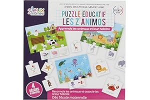 Jeux 2 Momes EA5028 Jeu De Mémoire Educatif Animaux 20 Pcs