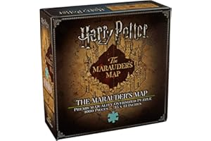 The Noble Collection Harry Potter Marauders Map 1000pc Jigsaw Puzzle - 35 x 13in Over Sized Puzzle - Harry Potter Film Set Movie Props Wand - Gifts for Family, Friends & Harry Potter Fans