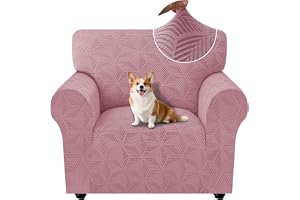 Ystyle Elastiskt Sofföverdrag 1-Sit, Soffskydd Universellt Med Armstöd, Soff Cover Halkfritt Reptåligt, Stretchigt Möbelskydd Avtagbart Maskintvättbar, Soffskydd För Hundar Katter