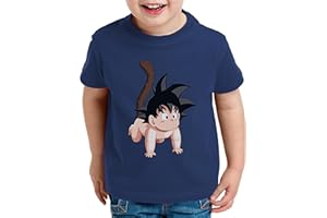 WhyKiki Son Baby Camiseta para Niños T-Shirt Goku Dragon Master Ball Vegeta Turtle Roshi Db