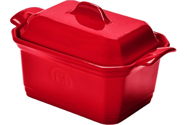 Emile Henry - TERRINE A Foie Gras 500g + Presse Rouge Grand CRU