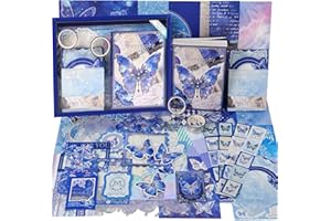 Funto Kit per Scrapbooking (162 PCS), Serie Warm Mail - Serebade, Perfetto per Materiali Bullet Scrapbooking, Planner DIY Arts Craft Collage
