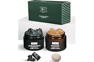 DEAR D. Dear D Box Kit Skincare Per Il Viso Premium | 2 Step Routine Con Face Wash Depurativo, Scrub Viso Rigenerante | Set Creme Uomo Regalo Made In Italy