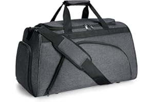 BERTASCHE Sporttasche Herren Trainingstasche mit Schuhfach & Nassfach, Weekender Reisetasche 50L Fitness Tasche FÜR Sport Fitnessstudio Camping