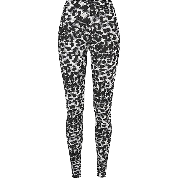 Urban Classics Ladies High Waist Honeycomb Leggings, Black, XS Donna