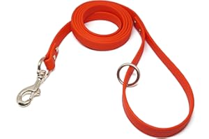 JIM HODGES DOG TRAINING Gummy Dog Leash, Biothane, Dog Training Leash, Made in The USA, 4 Feet, Various Sizes & Colors (5/8, Orange)