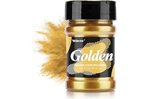 WTRCSV Colorant résine époxy, colorant pour savon - 60g mica poudre dorée - fabrication de savon, pigment résine époxy, colorant pour Cosmetiques, les vernis à ongles, la peinture