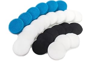 LTWHOME Filtro de carbón, Filtro Grueso y Almohadillas de Filtro Fino, Serie para Eheim Classic 2213/250 2616131 (24 Unidades)