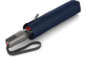 Knirps Taschenschirm T.400 Duomatic Uni – Auf-Zu-Automatik – Sturmfest – Windproof – Dunkleblau