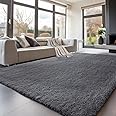 Sour Lemon Rugs Living Room 200x300cm, Grey Area Rugs for Bedroom, Washable Anti Slip Extra Large Shaggy Soft Rug Fluffy Modern Floor Carpets Mat Beside Rugs for Kids Living Room