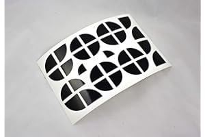 lowgo-shop Lot de 30 autocollants pour emblème BMW - Noir brillant - Pour tous les emblèmes de voiture ou de moto - Accessoires