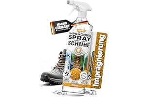 ‎QINDOO Qindoo Imprägnierspray Schuhe, Sneaker Schutz für Leder, Textil & Stoff, Regen, Nässe & Schmutz Atmungsaktiv & Farbneutral, PFC Frei, Made in Germany, 0,5 L (1er Pack)