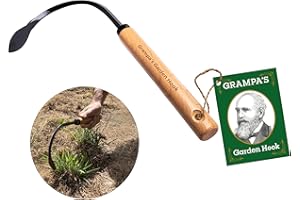 GRAMPA'S WEEDER Grampa's Garden Hook - Weed Puller Tool & Gardening Hand Cultivator - Versatile Tool That Functions as a Cultivator, Hand Tiller, Weeder, & Edging Tool - Lightweight & Durable to Use