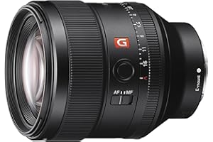 Sony FE 85mm f/1.4 GM - Full-Frame, Rango Medio, Objetivo Prime (SEL85F14GM), Negro
