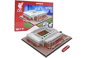 UNIVERSITY GAMES Liverpool FC Anfield Stadium 3D Puzzle 2023 version, Red