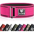 Titan Armour® Premium Self-Locking Weight Lifting Belt | Gym belt: Crossfit, Powerlifting, Deadlift, Olympic Lifts, Squats | Functional Weightlifting Belt | Men & Women | UK Brand