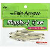 Fish Arrow Flash-J SW 3" (5 adet/paket) #100 Shirasu/Silver Olta