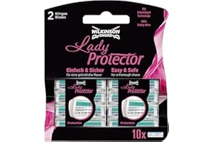 Wilkinson Sword Lady Protector Rasierklingen für Damen Rasierer, 10 St