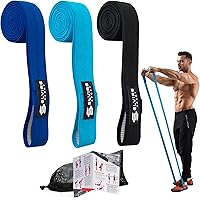 Set van 3 trainingsbanden, elastische weerstandsbanden voor fitness, crossfit, training voor mannen en vrouwen, 5-15-25 kg