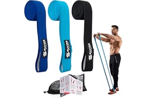 ELVIRE SPORT Bandas Elasticas Musculacion Mujer y Hombre (Set de 3) | Cintas Elasticas Fitness de Tela | Ligas para Ejercicios Gomas Yoga, Pilates, Crossfit, Sentadillas