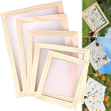DIY Papierherstellung Set - 2 Siebformen Für Kreative Bastelprojekte