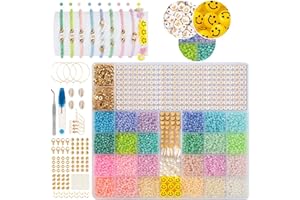 COFFEE LIFE PLUS 12600Piezas 3mmabalorios,abalorios para hacer pulseras kit para hacer pulseras,kit para hacer pendientes,beads for jewelry making,Abalorios Cristal para DIY Pulseras Collares Bisutería