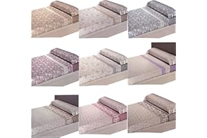GENERIC Col & Cor Juego de Sabanas 3 Piezas 90x200 - Algodón Microfibra 50/50 - Sábana Bajera Ajustable, Sábana Encimera y Funda de Almohada (Surtido, Cama 90)