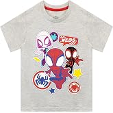 T-Shirt Garçon Spider-Man Marvel Popgear - Spidey Power Officiel 100% Coton Doux
