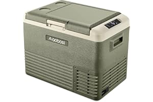 AAOBOSI Frigorifero Portatile Auto 40L per Conservare Bevande E Alimenti, da-20°C a 20°C,12/24v, Frigo Campeggio Con Controllo Wifi E Led Touch Control,Adatto Per Viaggi, Feste ecc.