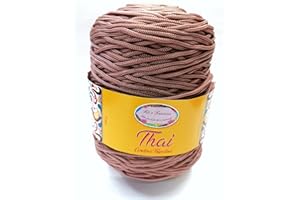 FILI E FANTASIA Cordino cordoncino Thai 500 gr. per borse, centri e varie, ferri uncinetto 3,5/4,5 (ROSA ANTICO 34)