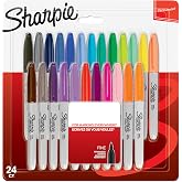 Sharpie Fine Permanent Mark&ouml;r, 24'l&uuml; Karışık Paket