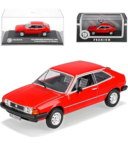 KK-Scale 1:18 Volkswagen VW Scirocco TS MK1 Année De Construction 1976 Rouge Fonce Kkdc181374