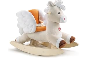 Cavallo Cavalcabile Baby Pegaso | Dondolo giocattolo bambini Peluche | Trudi | 33x53x72 | XXL | Rocking Animals | modello 29711