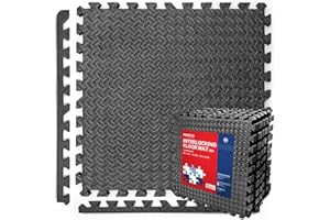 PROIRON Gym Floor Mats 1cm/2cm Thick, Foam Exercise Mats, Heavy Duty Interlocking Floor Tiles, Gym Flooring Puzzle EVA Rubber Mats for Garage, Home Workout, Fitness Equipment, Swimming Pool,Kids Play