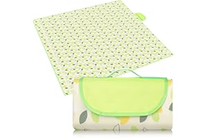 Eucomir Coperta da Picnic Portatile 200 x 200 CM, Impermeabile Pieghevole con Manico,Unisex,per Outdoor Giardino Campeggio,Piccola Foglia Volante