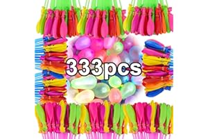 FORHOME Forhom Lot de 333 bombes à eau, réutilisables, à fermeture automatique, 60 secondes, pour jeux d'eau, fête d'été