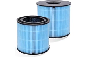 GreeSuit AP1001 Filtro de repuesto compatible con purificador de aire AIRTOK AP1001 - Sistema de limpieza de 5 capas H13 True HEPA Filter, 2 unidades