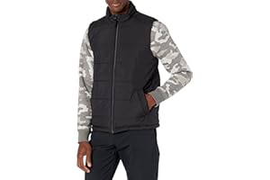 Amazon Essentials Gilet Imbottito Isolante Foderato in Pile Grammatura Media Uomo