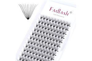 ‎FADLASH Wimpern Fächer Volumen Wimpern 20D 0,07mm D Curl 14mm Russian Volumen Wimpern Extensions Vorgefertigte Lüfter Premade Russian Lashes Wimpernextensions(20D-0.07-D, 14mm)