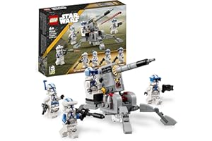 LEGO Star Wars 75345-501st Clone Troopers Battle Pack Set – Sammler Spielzeug mit Einer AV-7-Kanone und 4 Minifiguren – Geschenk für Jungs ab 6 Jahren und Fans von The Clone Wars